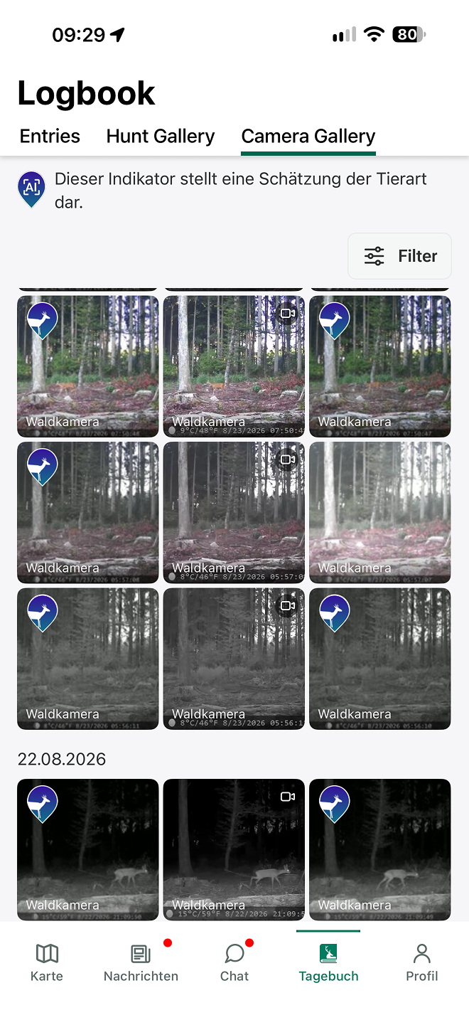 Analyse von Wildaufnahmen mit der MyHunt-KI