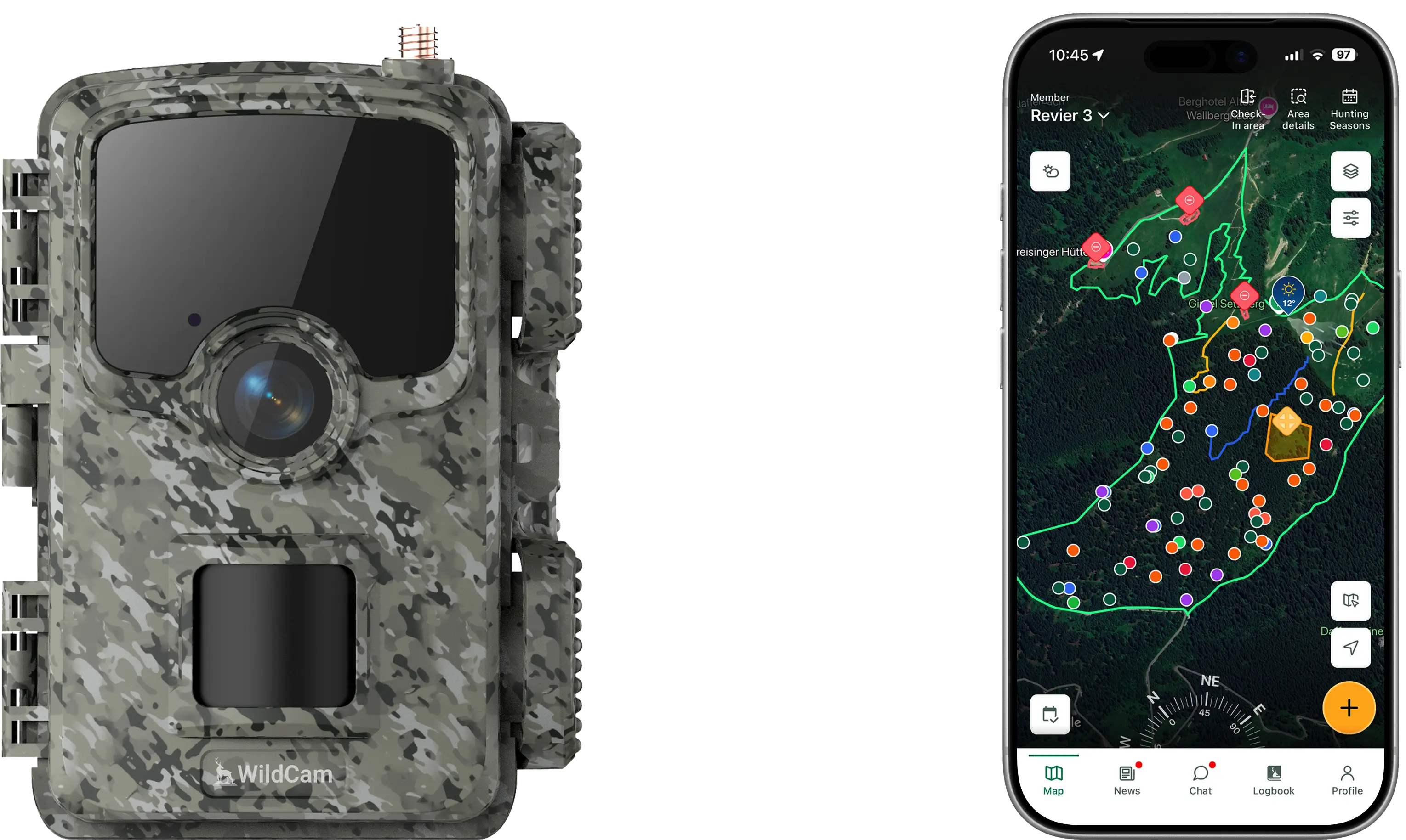 Connecting WildCam to the MyHunt app